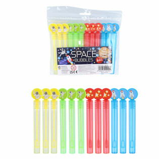 B&acirc;tons de Bulles de Savon Espace (12 Pi&egrave;ces)