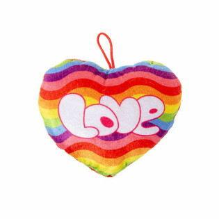 C&oelig;ur d'Amour Arc-en-Ciel en Peluche (24 pcs)