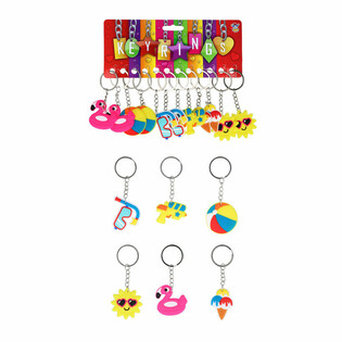 PORTE-CLÉS - STYLE ÉTÉ (12 pièces)