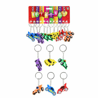 Porte-cl&eacute;s Voitures de Course (12 pcs)