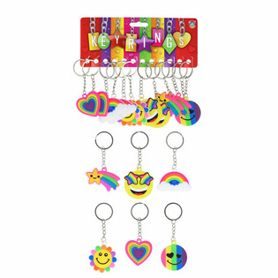 PORTE-CL&Eacute;S - FIGURINES ARC-EN-CIEL (12 p.)