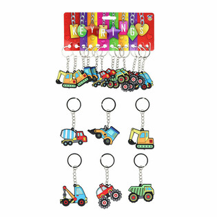 Porte-clés Engins de Chantier (12 pcs)