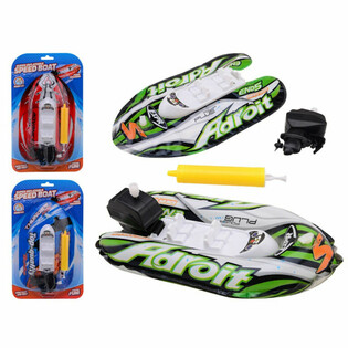 Bateau pneumatique gonflable avec moteur à remontoir - 6 pièces