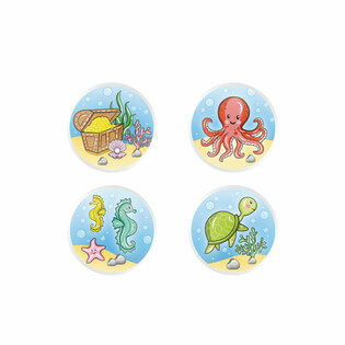 MIX SEA LIFE / ANIMAUX DE LA MER - BALLES REBONDISSANTES &Oslash;3.3 cm (100 pcs)