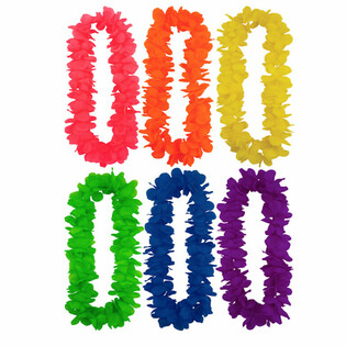Colliers Hawa&iuml;ens N&eacute;on Couleurs Mixte (Lot de 12)