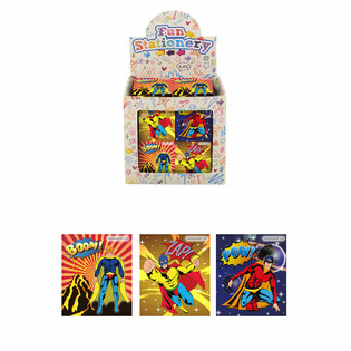 Mini-Carnets de Notes - Mod&egrave;le : Super-h&eacute;ros en Pr&eacute;sentoir (480 pcs)
