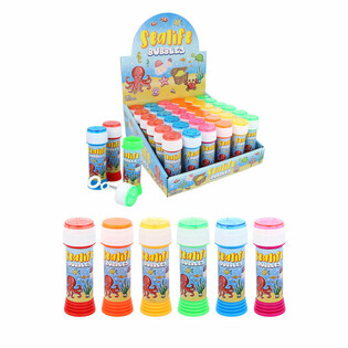 Bulles de Savon Animaux Marins &ndash; Sea Life - 50ml en Pr&eacute;sentoir (36 pcs)
