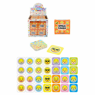 PETITS JEUX DE M&Eacute;MOIRE - MOD&Egrave;LE : SMILEY - EN PR&Eacute;SENTOIR (64 pcs)