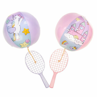 Raquette de Paddle avec Balle - Licorne (12 pcs)