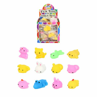 Squishy Animaux pour P&ecirc;che &agrave; la Ligne - En Pr&eacute;sentoir (96 pcs)