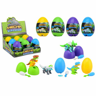Grand Œuf de Dinosaure en Kit - Présentoir (9 pièces)