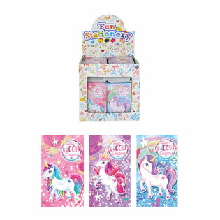 CARNET DE NOTES - MOD&Egrave;LE : LICORNE EN PR&Eacute;SENTOIR (168 pcs)