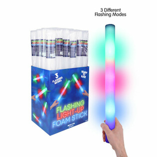 B&acirc;tons Lumineux LED en Mousse - Multicolore Display (24 pcs)