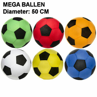 BALLONS GÉANTS - DIAMÈTRE : 50 CM - PRÉSENTOIR COULEURS MIXTES (12 pcs)