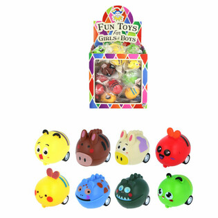 Animaux R&eacute;tro-friction en Pr&eacute;sentoir (48 pcs)