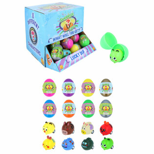 Pr&eacute;sentoir d'&OElig;ufs Surprise Animaux de la Ferme &agrave; Friction (48 pcs)