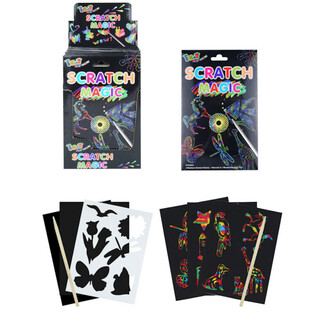 CARTES &Agrave; GRATTER MAGIQUES EN PR&Eacute;SENTOIR (24 pcs)
