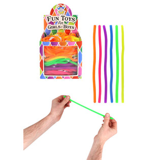 Cordons Extensibles Stretchy Strings - Couleurs Vari&eacute;es - En Pr&eacute;sentoir (144 pcs)