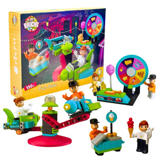 KIDS BRICKS FUN PARK - JEU DE BLOCS DE CONSTRUCTION - 130 PI&Egrave;CES (1 pc)