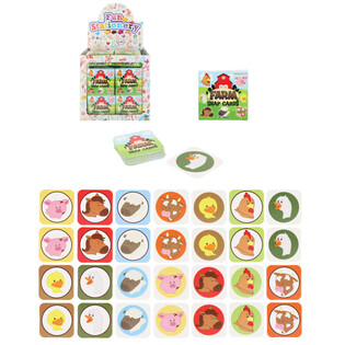 PETITS JEUX DE M&Eacute;MOIRE - MOD&Egrave;LE : FERME - PR&Eacute;SENTOIR (64 pcs)