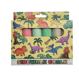 Lot de 6 Grandes Craies de Trottoir - Modèle Dinosaure (12 boîtes)