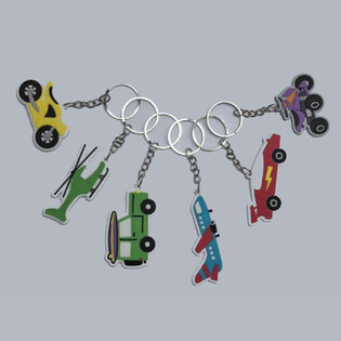 PORTE-CL&Eacute;S - MIX V&Eacute;HICULES (48 pcs)