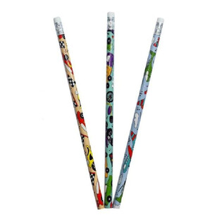 CRAYON DE PAPIER V&Eacute;HICULES (12 pi&egrave;ces)