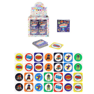 PETITS JEUX DE M&Eacute;MOIRE - MOD&Egrave;LE : SUPER-H&Eacute;ROS - EN PR&Eacute;SENTOIR (64 pcs)