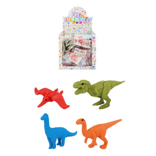 GOMMES - MOD&Egrave;LE : MIX DINOSAURES - EN PR&Eacute;SENTOIR (80 pcs.)