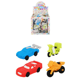 GOMMES - MOD&Egrave;LE : MIX V&Eacute;HICULES - EN PR&Eacute;SENTOIR (80 pcs)