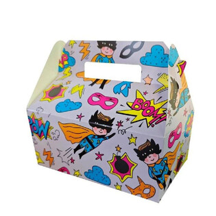 Boîte Menu Enfant Superhero - 22,5 x 12 x 9,5 cm (24 pcs)