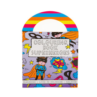 Petits Livres de Coloriage de Super-héros avec Autocollants (48 pcs)