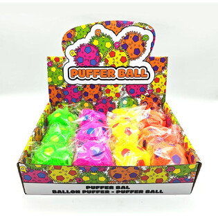 BALLE PUFFER - 6.5CM - EN PR&Eacute;SENTOIR (12 pcs)
