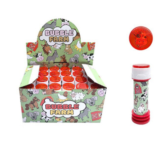 BULLES DE SAVON FERME, 25ML EN PR&Eacute;SENTOIR (24 pcs)