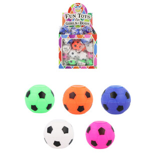 SPINNER DE FOOTBALL ROND EN PR&Eacute;SENTOIR (64 pcs.)