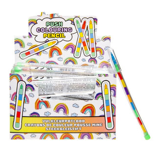 CRAYONS EMPILABLES EN PR&Eacute;SENTOIR (72 pcs)
