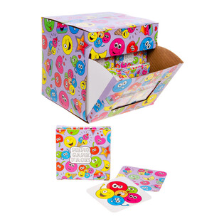 PETITS JEUX DE M&Eacute;MOIRE - MOD&Egrave;LE : SMILEY EN PR&Eacute;SENTOIR (60 pcs.)
