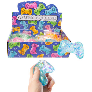 MANETTE DE JEU SQUEEZE - COULEURS MIXTES - EN PRÉSENTOIR (12 pcs)