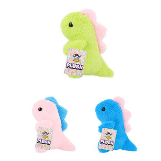 DINOSAURE EN PELUCHE - HAUTEUR 17CM - COULEURS MIXTES (12 pcs)