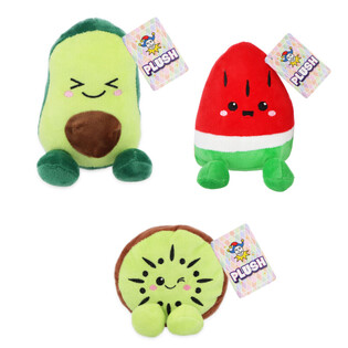PELUCHE FRUITS - HAUTEUR 15CM - MIX DE MOD&Egrave;LES (12 pcs)