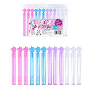 Mini-baguettes &agrave; bulles Licorne (1 pack de 12 pi&egrave;ces)