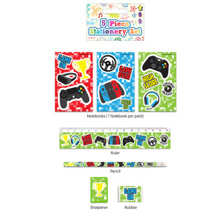 SET D'&Eacute;CRITURE GAMER 5 PI&Egrave;CES (24 pcs)