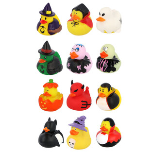 Canards de Bain Halloween Mix (12 pièces) - 6 x 5 cm