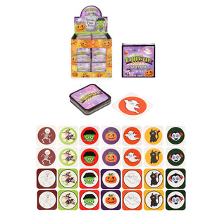 PETITS JEUX DE M&Eacute;MOIRE - MOD&Egrave;LE : HALLOWEEN - EN PR&Eacute;SENTOIR (64 pcs)