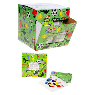 PETITS JEUX DE M&Eacute;MOIRE - MOD&Egrave;LE : FOOTBALLEURS - EN PR&Eacute;SENTOIR (60 pcs)