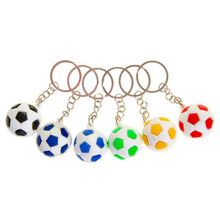 Porte-cl&eacute;s Ballon de Football - Couleurs Mixtes (48 pcs.)