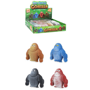 Gorille &Eacute;tirable - Singe &Eacute;lastique (Pr&eacute;sentoir 12 pi&egrave;ces)