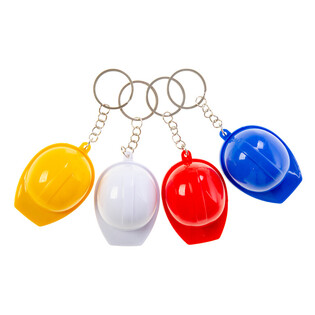 Porte-clés Casque de Chantier avec Décapsuleur - Mix Couleurs (48 pcs)