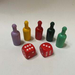 Set Cr&eacute;ation de Jeu de Soci&eacute;t&eacute; - 5 Pions + 2 D&eacute;s (100 pcs)