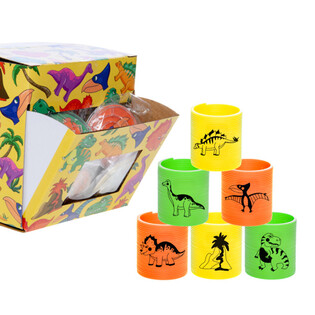 Spirales Dinosaures en Pr&eacute;sentoir (60 pi&egrave;ces)